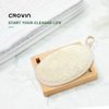 CROVIN Natural Exfoliating Loofah Sponge with Natural Material Luffa Sponge for Women, Exfoliaiting Loofah Body Scrubber Health for Bath Shower and Spa (Pack of 4)