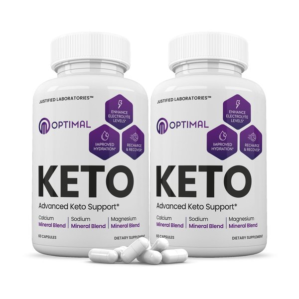 (2 Pack) Optimal Keto Pills 1275MG New & Improved Formula Contains Apple Cider Vinegar Extra Virgin Olive Oil Powder Green Tea Leaf 120 Capsules