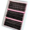 15 Rows Fluffy Cluster Lashes 60D+80D+100D Natural Thick Eyelash Clusters DD Curl Individual Lashes DIY Eyelashes Extension (290pcs60D80D100D)