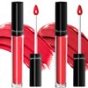 blackangel Super Stay Matte Liquid Lipstick, Longwear and Waterproof Lipstick for Women, Highly Pigmented, Pure red+Red wine Color (#997+#921)