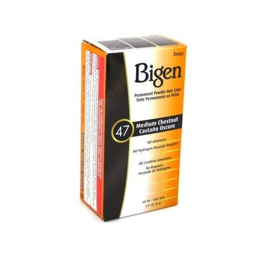 Bigen Powder Hair Color #47 Medium Chestnut 0.21oz (2 Pack)