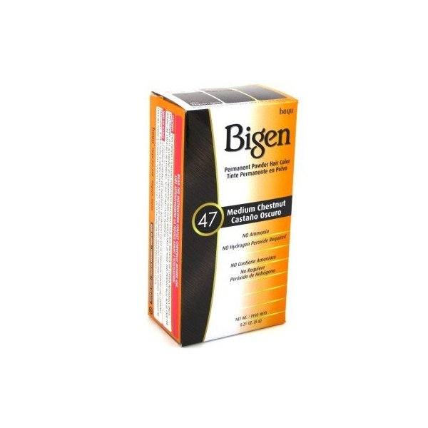 Bigen Powder Hair Color #47 Medium Chestnut 0.21oz (2 Pack)