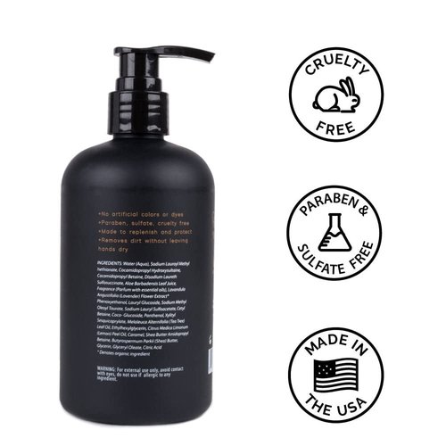 ZEUS Liquid Hand Soap with Aloe Vera, Natural Moisturizing Hand Wash, Prevents Dry Skin – MADE IN USA (Sandalwood) 12 oz.