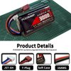 PCEONAMP 11.1V Li-ion Battery 3000mAh 3S for R608 2104 210E 200E Brushless RC Boat with Deans T Plug Rechargeable High Capacity 15C RC 11.1V RC Boat Battery （2packs）