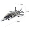 MEOA Military Building Toys for 3 4 5 6 7 8 9 10 11 12+ Year Old Boys 646pcs F35 Lightning II Fighter Jet Building Blocks Sets Gifts for Adult and Kid