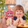 Beem Jun 6" Cute Small Baby Doll Newborn Baby All Vinyl Reborn Baby Dolls for Girls Swivel Mini Dolls 16 cm Crying Baby DIY Toys for Ages 3+(Pink)