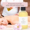 Eucalyptus Massage Oil, Moisturizing Nourishing and Reviving Massage Oil for Silky Skin, 4 oz Pampering Body Oil for Men, Women, Natural, Vegan and Non GMO, Premium Oils Handmade by Lizush.