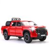 Tundra Truck Toys for 3 4 5 6 7 Year Old Boys Off-Road Pickup Toy Trucks for Boys Age 3-5 Diecast Metal Trucks with Light and Sound Pull Back Toy Cars Birthday Gift for Kids (Red)