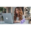 Wireless Mouse Bluetooth Aqua Water Mice,Aesthetic Cute Clear Purple Silent RGB Light USB Retro Mice for PC Laptop Computer MacBook Kids Girl Women Men Gift with Liquid Water Section & Floater Animal