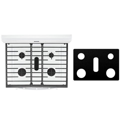 Custom Fit Reusable Burner Liner for Whirlpool Gas Range Stove Protect Your Stovetop with this Splatter Guard Cover - WFG525S0HW