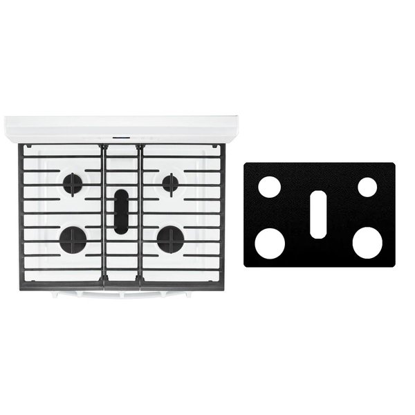 Custom Fit Reusable Burner Liner for Whirlpool Gas Range Stove Protect Your Stovetop with this Splatter Guard Cover - WFG525S0HW