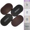 Super Sliders 5 3/4" x 9 1/2" Oval Reusable Furniture Sliders for Carpet - Effortless Moving and Surface Protection, Brown (4 Pack)