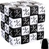 48 Pieces MTG Dice Counters Token Magic The Gathering Dice Set Creature Stats Buff Cube D6 Dice for MTG Card Card Games Accessory(Black, White)