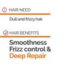 Novex Keratin Recharge Leave in Conditioner - Reconstructive Keratin, Frizz control & Damage Repair