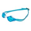 ARENA Python Racing Swim Goggles for Men and Women, UV Protection, Anti-Fog, Dual Strap, Non-Mirror Lens, Blue/White Sky