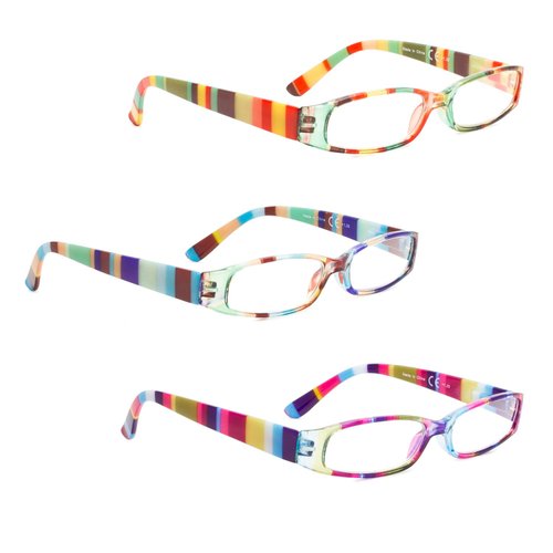 LUR READING GLASSES 3 pack Smaller Readers for Women