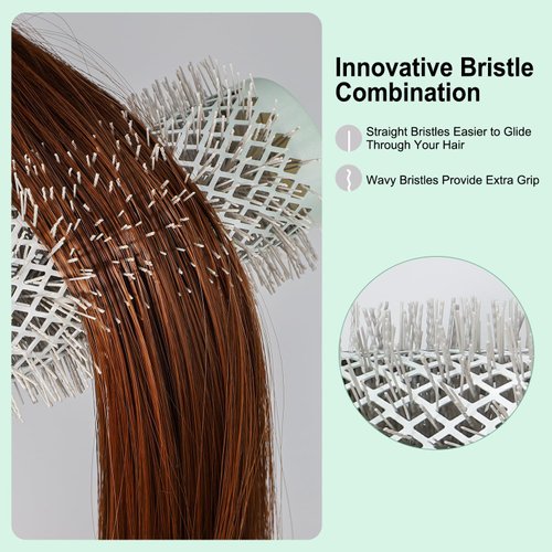 EAGLE FORTRESS Professional Round Hair Brush for Blow Drying with Ceramic + Ionic, Innovative Bristle Combination Round Brush for Professional Styling Blowing Out at Home (1.38in)