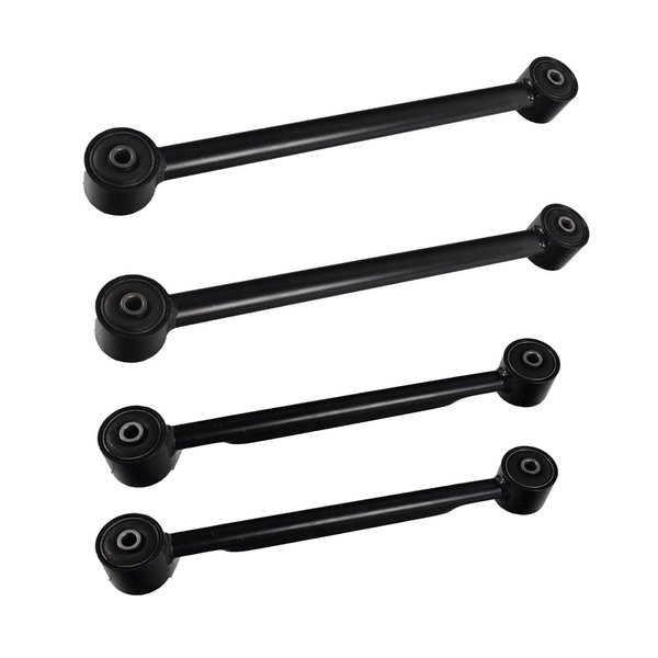 IBESTWOLF 4PCS Rear Suspension Upper Lower Trailing Control Arms LH and RH for 2002-2009 Chevy Trailblazer GMC Envoy for 2004-2007 Buick Rainier for 2005-2009 Saab 9-7x