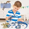 Jurassic Dinosaur Toys Compatible with Lego, 649PCS Velociraptor Building Kit for 6-10 Boys, 15.1 Inches Big Creative Dinosaur Toy for 7-9 Year Old Boy Christmas Birthday