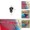 BSGB 43PCS Aluminum Alloy Fish Bone Anchor Deck Plank Board Tent Stakes D Carabiner Wind Rope Buckle 3 Hole Guyline Adjuster Tent Cord Rope Tensioner Alligator Camping Tent Awning Tarp (Red, Normal)