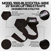 Schiek Sports Model 1000-BLS2 Extra-Wide 20" Basic Lifting Straps - Black