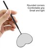 Pssopp Lash Mirror Eyelash Extension Mirror Eyelash Makeup Mirror Heart Shaped Lash Mirror Professional Portable Stainless Steel Makeup Eyelash Mirror for Lash Extension (Black)