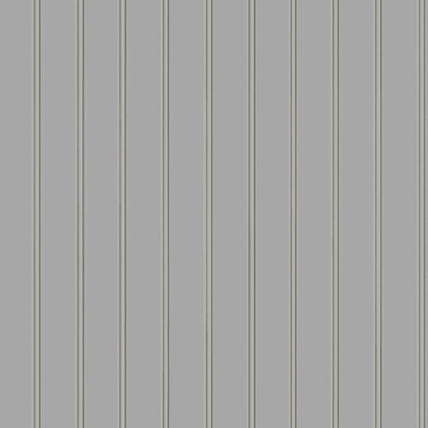 Tempaper Grey Beadboard Removable Peel and Stick Wallpaper, 20.5 in X 16.5 ft, Made in The USA, Winter Grey