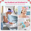 WSYUB Spa Headband, Skin care Headband,Face Wash Headband, Makeup Headband and Wristband Set for Washing Face, 6pcs, Gorgeous Tie Dye Color Cosmetic Headband and Absorbent Wrist Towels
