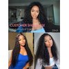 SHINEWIGHAIR Deep Wave Lace Front Wigs Human Hair 7x5 HD Lace Front Wigs Human Hair Pre Plucked Curly Wig Glueless Wigs Human Hair 200% Density For Black Women Natural Wig (Natural, 22inch)