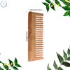 Fibrotech Global Wooden Neem Hair Comb Set | Neem Comb for Hair Growth & Scalp Massage | Wide-Tooth Handmade Detangling Comb for Men & Women | Organic, Eco-Friendly & Sustainable Hair Care | Pack of 2