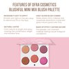 OFRA Cosmetics Blushful Mini Mix Blush Palette - Pink Blush Makeup Palette, 6 Pans of Ultra-Pigmented, Blendable Shades - Creamy Liquid-To-Baked Formula - Refillable Palette, Clean, Vegan, Non-Cruelty