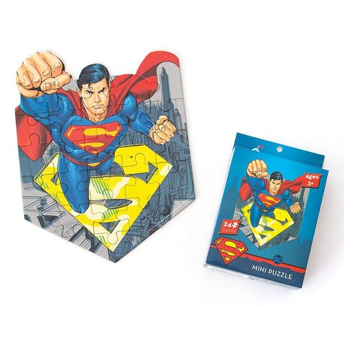 Playhouse DC Comics Superman 24-Piece Die-Cut Shaped Mini Puzzle for Kids
