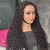 ISEE HAIR Water Wave HD Lace Front Wig Wear & Go Glueless Lace Wigs For Women No Glue 4x6 HD Lace Pre Cut Wig Human Hair Wigs Transparent Lace Closure Wigs 180% Density 20 Inch
