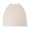 Little Jump Multi-use Baby Carseat Cover, Breathable Nursing Cover, High Stretchy Infant Carseat Canopy, Stroller Cover, Car Seat Covers for Bbies, Boys & Girls (Cream Checkered)
