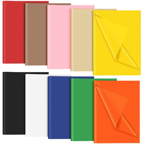 NEBURORA 120 Sheets Multicolor Tissue Wrapping Paper 10 Colors Tissue Paper Art Tissue Bulk for Birthday Holiday Presents Packaging Bouquet Wrapping Decoration