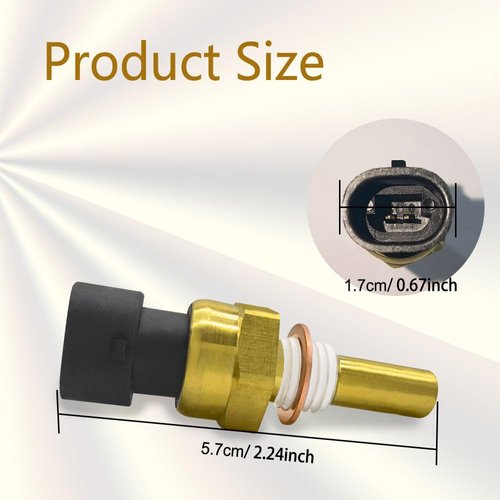 Engine Coolant Temperature Sensor, 12608814 213-4333 15326388 19236568 Compatible with Chevy Cavalier Cobalt Equinox Express Silverado 1500 2500 HD 3500 GMC Sierra Pontiac G5 Saturn