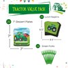 Tractor Value Party Supplies Pack (64 Pieces for 16 Guests) - Tractor Birthday Party Supplies, Tractor Party Supplies, Tractor Plates, Farm Animal Party, Tractor Theme Baby Shower, Blue Orchards