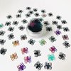 10 Grams/Pack - 8mm Black Spider Shape Sequins Glitter Halloween Festival Rave Beauty Makeup Face Body Nail Art Decoration LB1000