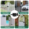 JUBEST Double Side Gate Latch, Heavy Duty Swinging Door Latch Gate Hardware for Outdoor Fence, Wooden Gates, Pool Gate, Backyard, Garden
