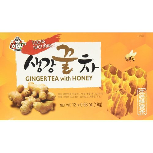 Instant Ginger Tea with Honey, 12 bags x 0.63oz (2 Packs)