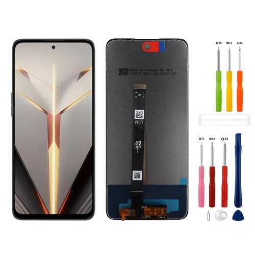 LCD Digital Display Replacement Compatible with ZTE Nubia Neo 2 5G Z2352N (Black Without Frame) LCD Display Touch Screen Digitizer Assembly with Repair Tools