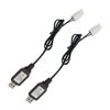 Charger Replacement for Nerf Rival - 9.6V Tamiya Connector RC Car Airsoft NiCd Battery Charging Cable, 2 pcs