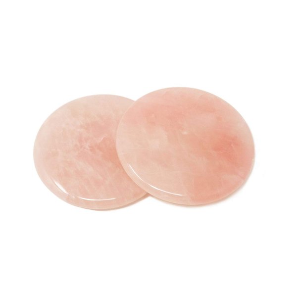 Honbay 2PCS Round Jade Stone Fake Eye Lash Bases Stands Holders for Eyelash Extension