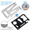 Furhua Multitool Credit Card Sized Pocket Tool, 42-in-1 Wallet Multi Tool Card - Gifts for Dad, Husband, Men - Bottle Opener | Cord Cutter | Screwdriver | Ruler | Scraper etc.