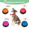 FINEST+ Voice Recording Button for Communication Pet Training Buzzer, 30 Second Record&Playback Dog Toy, Voice Recording Clicker for Cat, Puppy, Pet Trainin, Funny Gift for Study Office Home 4 Pcs