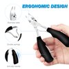 Podiatrist Toenail Clippers, Pedicure Toenail Cutters with Super Sharp Curved Blade, Professional Thick & Ingrown Toe Nail Clippers for Adults & Seniors