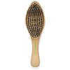 GranNaturals Medium Wave Brush & Smoothing Hair Brush - Curved Boar Bristle Hairbrush for 360 Waves & Slick Back Brush