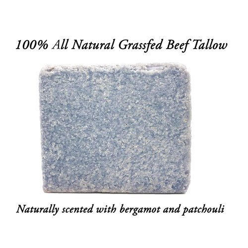 HUNTER CATTLE CO. EST'D 2004 HC Meadow Bloom Tallow Bar Soap - Sea Salt & Patchouli 2 Pack - Made with All Natural 100% Grass Fed Tallow Handmade Soap Bar - Great for Face or Body Soap