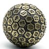 Cusdie D100 DND Metal Dice, 100 Sided Giant Metal Dice, Single D100 Polyhedral Dice with Gift Box for RPGs (Ancient Bronze)