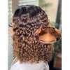 12 Inch Highlight Blonde Wear and Go Glueless Curly Bob Wig Human Hair Pre Plucked,Water Wave No Glue Bob Wigs,Pre cut HD Lace Front Wigs Human Hair Natural Hairline for Women 200% Density